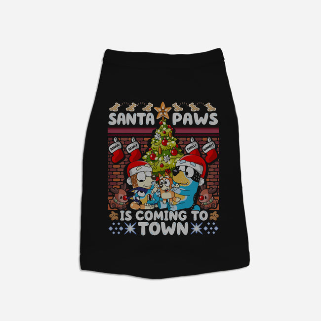 Santa Paws Is Coming-Dog-Basic-Pet Tank-CoD Designs