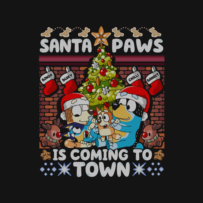 Santa Paws Is Coming-None-Polyester-Shower Curtain-CoD Designs