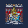 Santa Paws Is Coming-None-Removable Cover-Throw Pillow-CoD Designs