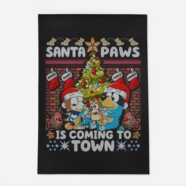 Santa Paws Is Coming-None-Indoor-Rug-CoD Designs