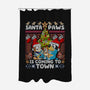 Santa Paws Is Coming-None-Polyester-Shower Curtain-CoD Designs