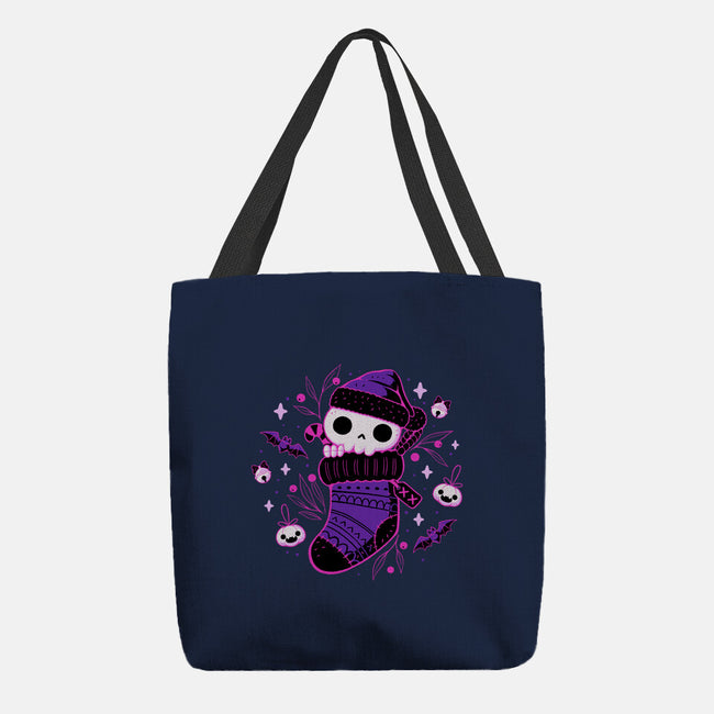 Creepy Cute Christmas Stocking-None-Basic Tote-Bag-xMorfina