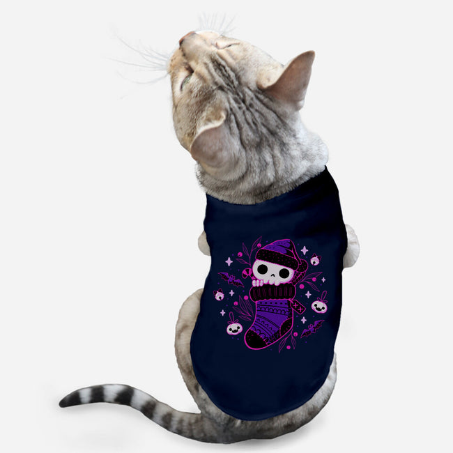 Creepy Cute Christmas Stocking-Cat-Basic-Pet Tank-xMorfina