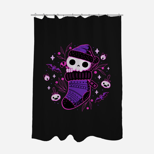 Creepy Cute Christmas Stocking-None-Polyester-Shower Curtain-xMorfina