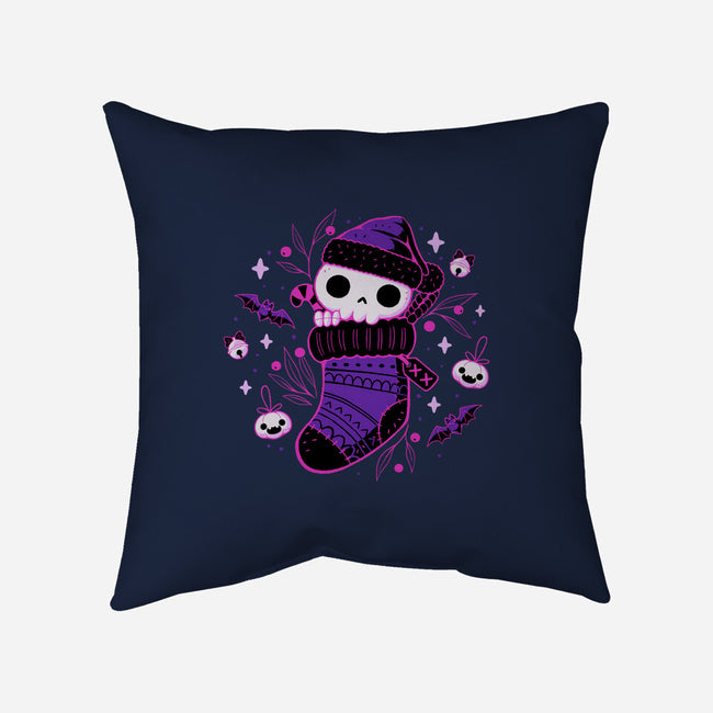 Creepy Cute Christmas Stocking-None-Removable Cover-Throw Pillow-xMorfina