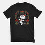 Christmas Snoopy-Womens-Fitted-Tee-JamesQJO