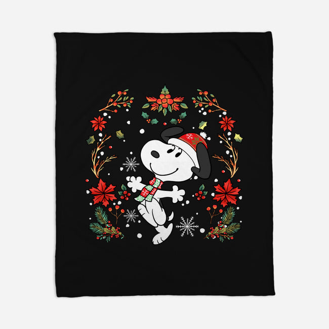 Christmas Snoopy-None-Fleece-Blanket-JamesQJO