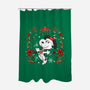 Christmas Snoopy-None-Polyester-Shower Curtain-JamesQJO