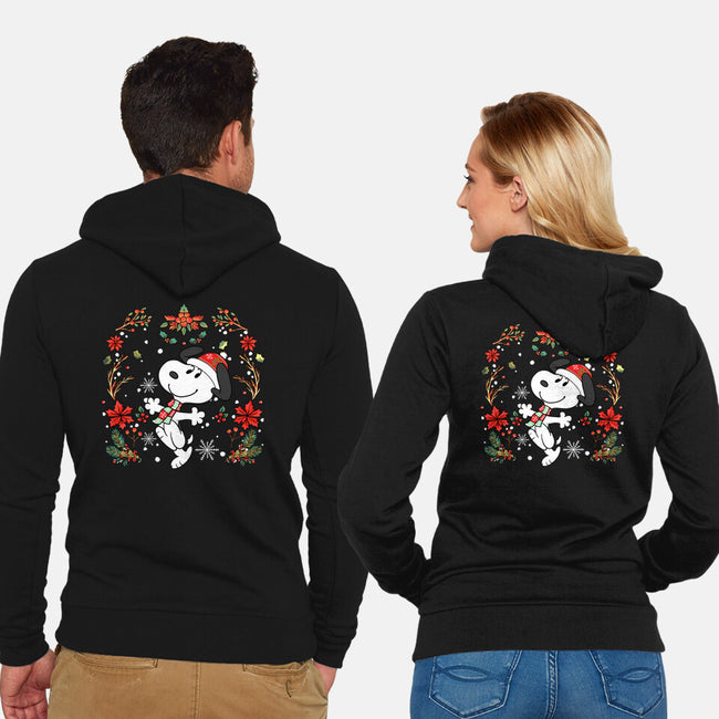 Christmas Snoopy-Unisex-Zip-Up-Sweatshirt-JamesQJO