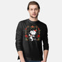 Christmas Snoopy-Mens-Long Sleeved-Tee-JamesQJO