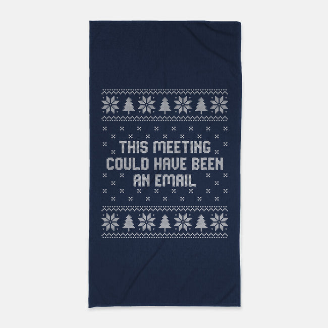 Antisocial Ugly Sweater-None-Beach-Towel-retrodivision