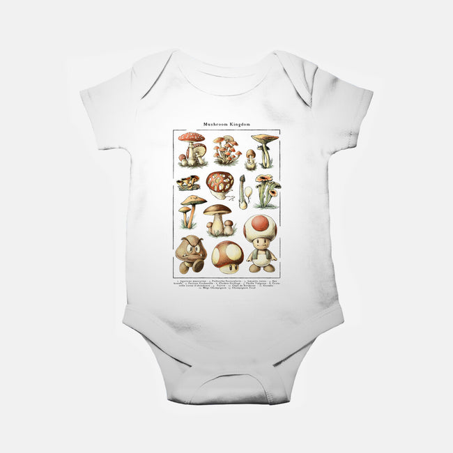 The Mushroom Kingdom-Baby-Basic-Onesie-BlancaVidal