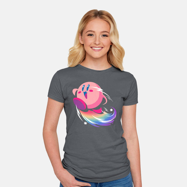 Sweet Rainbow-Womens-Fitted-Tee-BlancaVidal