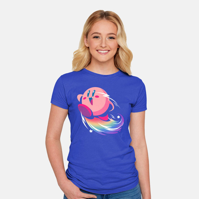 Sweet Rainbow-Womens-Fitted-Tee-BlancaVidal