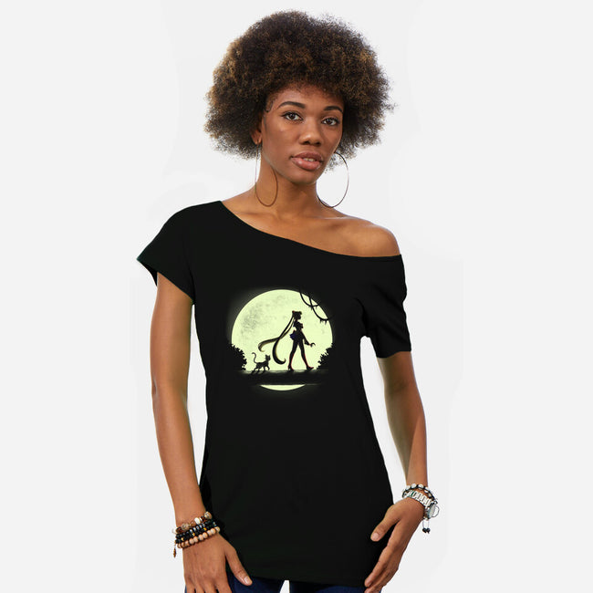 The Sailor Queen-Womens-Off Shoulder-Tee-BlancaVidal