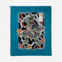 Irezumi Ganon-None-Fleece-Blanket-Nemons