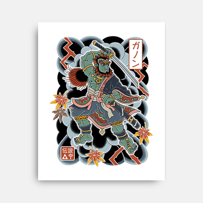 Irezumi Ganon-None-Stretched-Canvas-Nemons