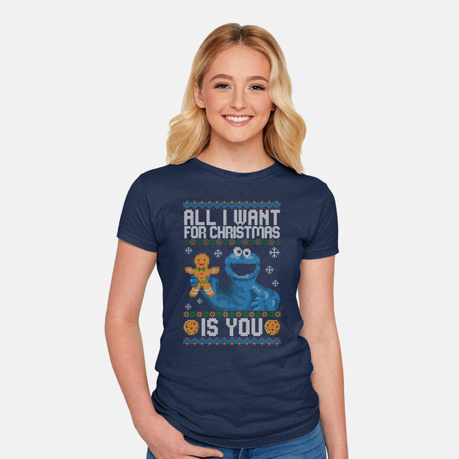 All I Want For Christmas Is You-Womens-Fitted-Tee-NMdesign