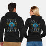 Time Ugly Sweater-Unisex-Zip-Up-Sweatshirt-Logozaste