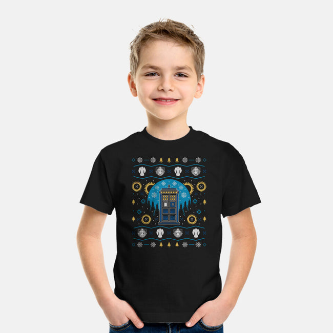 Time Ugly Sweater-Youth-Basic-Tee-Logozaste