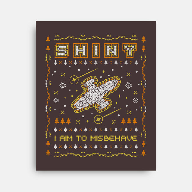 Shiny Ugly Sweater-None-Stretched-Canvas-Logozaste