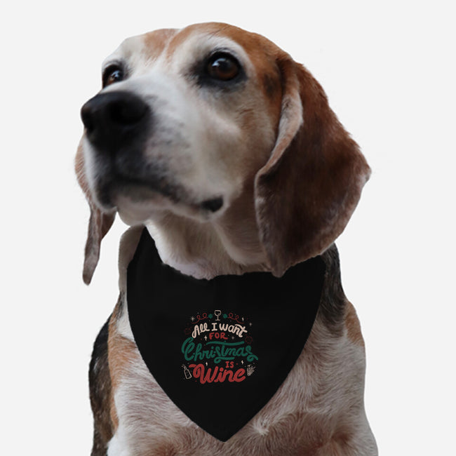 All I Want Is Wine-Dog-Adjustable-Pet Collar-tobefonseca