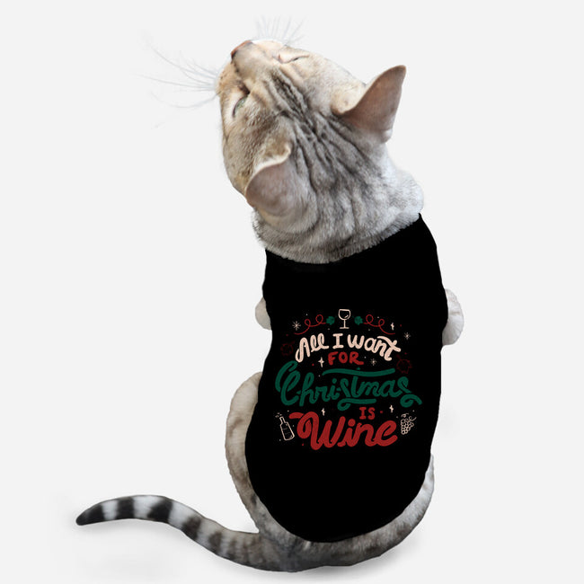 All I Want Is Wine-Cat-Basic-Pet Tank-tobefonseca