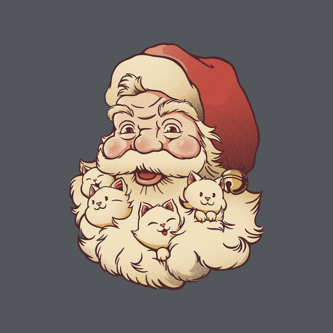 Santa Beard Full Of Cats-Mens-Long Sleeved-Tee-tobefonseca