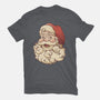 Santa Beard Full Of Cats-Womens-Fitted-Tee-tobefonseca