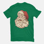 Santa Beard Full Of Cats-Mens-Basic-Tee-tobefonseca