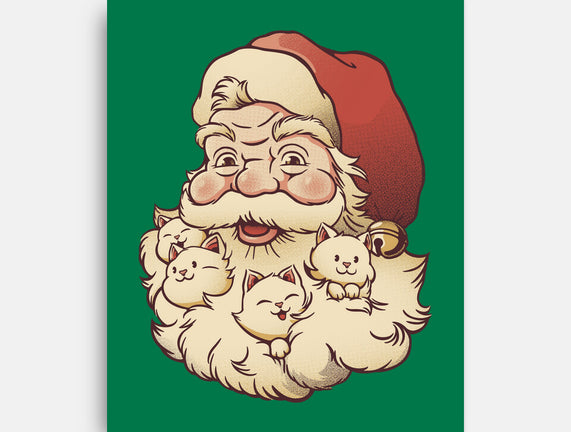 Santa Beard Full Of Cats