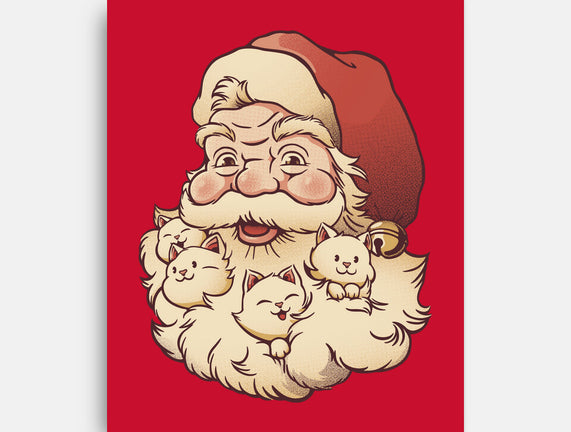 Santa Beard Full Of Cats