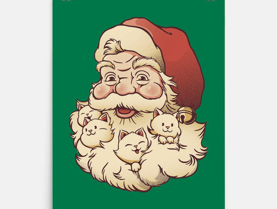 Santa Beard Full Of Cats