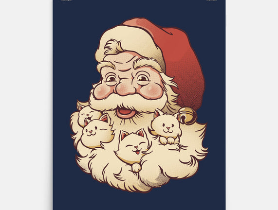 Santa Beard Full Of Cats