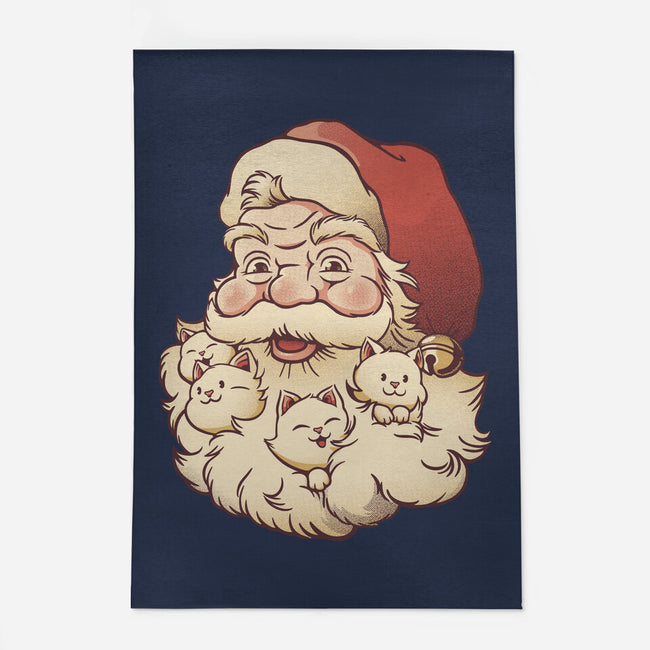 Santa Beard Full Of Cats-None-Outdoor-Rug-tobefonseca