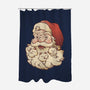 Santa Beard Full Of Cats-None-Polyester-Shower Curtain-tobefonseca