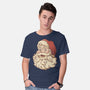 Santa Beard Full Of Cats-Mens-Basic-Tee-tobefonseca