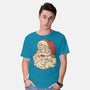 Santa Beard Full Of Cats-Mens-Basic-Tee-tobefonseca