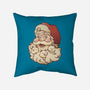 Santa Beard Full Of Cats-None-Removable Cover-Throw Pillow-tobefonseca