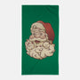 Santa Beard Full Of Cats-None-Beach-Towel-tobefonseca