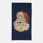 Santa Beard Full Of Cats-None-Beach-Towel-tobefonseca