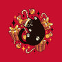 Xmas Kawaii Black Kitten-None-Memory Foam-Bath Mat-tobefonseca