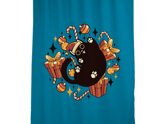 Xmas Kawaii Black Kitten