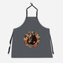 Xmas Kawaii Black Kitten-Unisex-Kitchen-Apron-tobefonseca