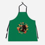 Xmas Kawaii Black Kitten-Unisex-Kitchen-Apron-tobefonseca