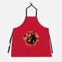 Xmas Kawaii Black Kitten-Unisex-Kitchen-Apron-tobefonseca