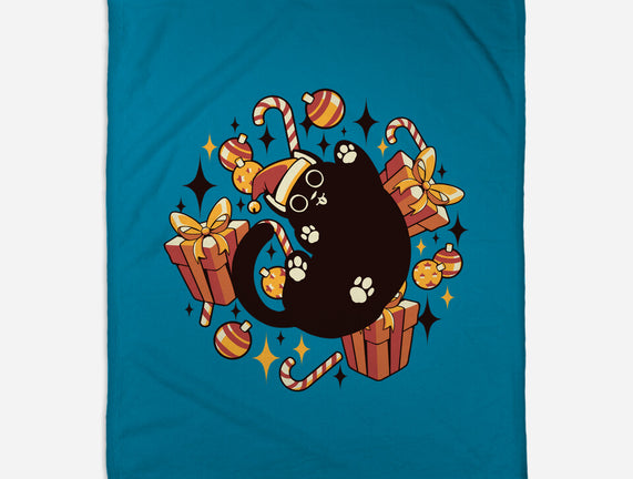 Xmas Kawaii Black Kitten