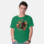 Xmas Kawaii Black Kitten-Mens-Basic-Tee-tobefonseca