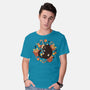 Xmas Kawaii Black Kitten-Mens-Basic-Tee-tobefonseca