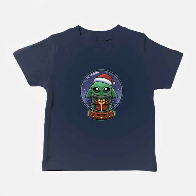 Snow Globe Green Toddler-Baby-Basic-Tee-Astrobot Invention